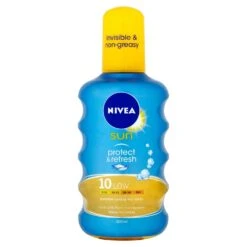 Nivea Sun Protect And Refresh Invisible Cooling Sun Spray Low SPF 10 200 Ml