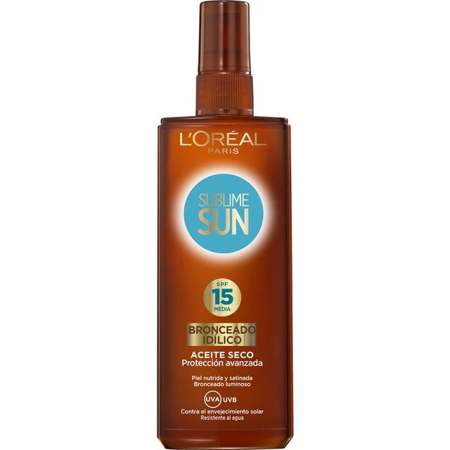 L'Oreal Sublime Sun Olio Secco SPF15 150 Ml 3 L'Oreal Sublime Sun Olio Secco SPF15 150 Ml