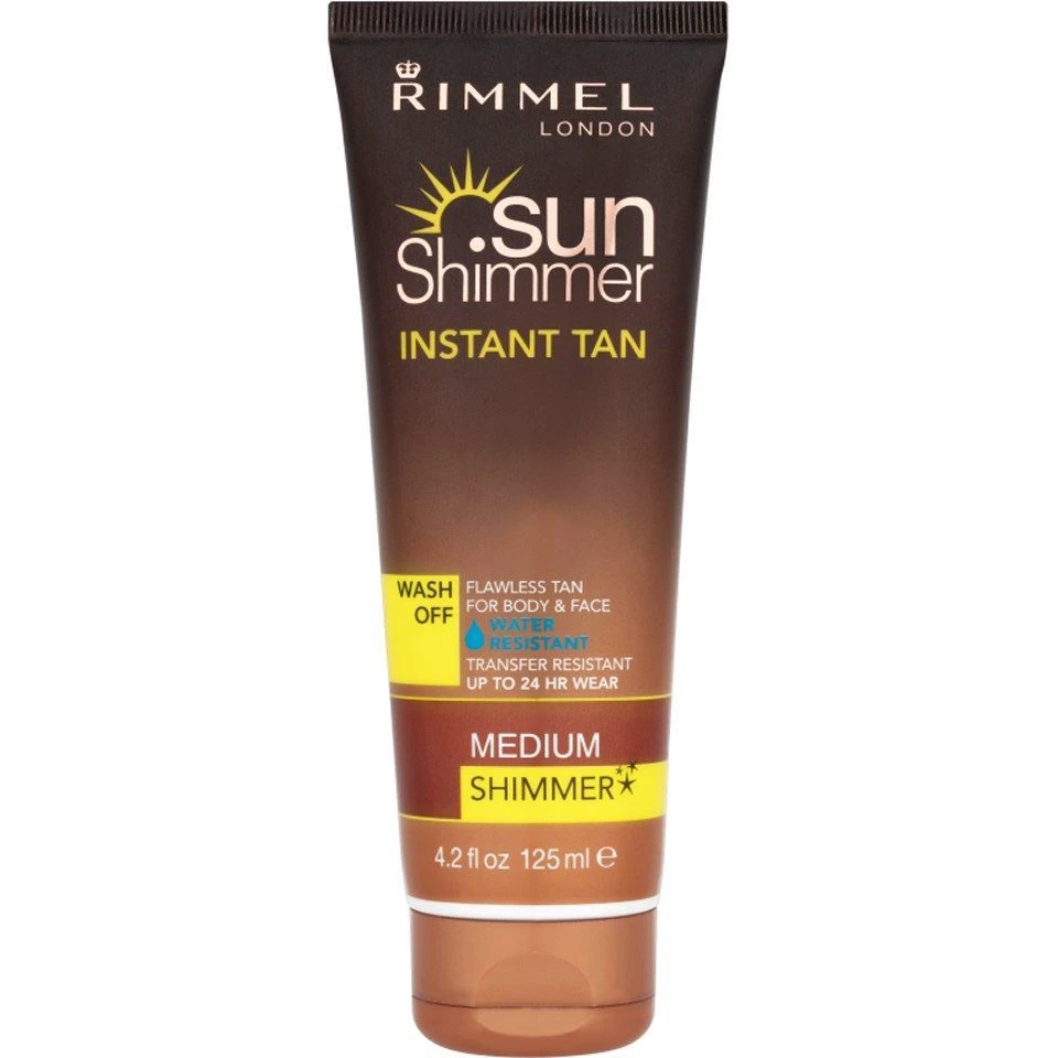 Rimmel Instant Tan Sun Shimmer Restistente All'Acqua 125 Ml Medium Shimmer 3 Rimmel Instant Tan Sun Shimmer Restistente All'Acqua 125 Ml Medium Shimmer