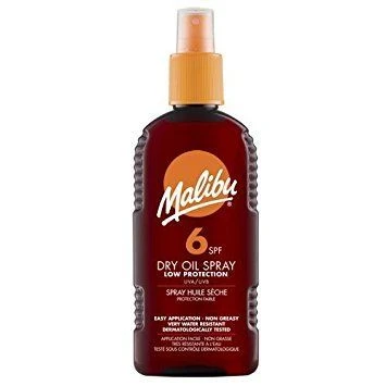 Malibu Sun Olio Secco SPF6 Spray 200 Ml 3 Malibu Sun Olio Secco SPF6 Spray 200 Ml