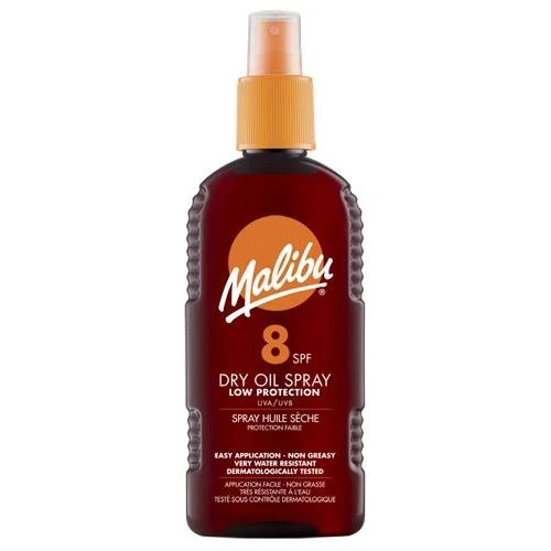 Malibu Sun Olio Secco SPF8 Spray 200 Ml 3 Malibu Sun Olio Secco SPF8 Spray 200 Ml
