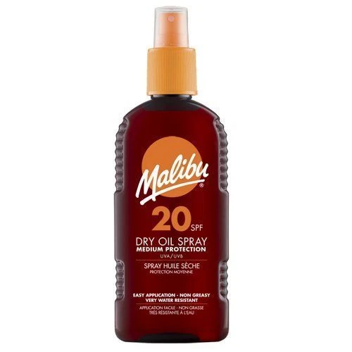 Malibu Sun Olio Secco SPF20 Spray 200 Ml 3 Malibu Sun Olio Secco SPF20 Spray 200 Ml