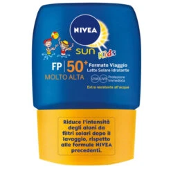 Nivea Solare Kids Latte Idratante Da Viaggio Fp50+ 50 Ml