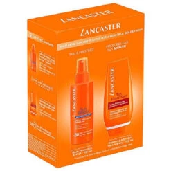 LANCASTER KIT SOLARI SUN BEAUTY OIL FREE MILKY SPRAY SUBLIME TAN BODY SPF 30