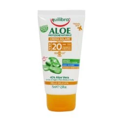 Equilibra Crema Solare Aloe SPF 20 Media Travel Size 75 Ml