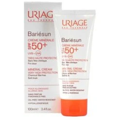 Uriage Bariésun Crème Minérale SPF 50+ Protezione Solare Per Pelli Fragili 100 Ml