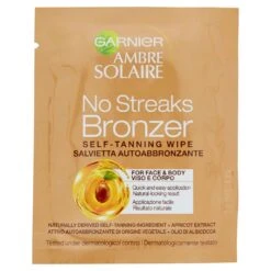Garnier Ambre Solaire Salvietta Autoabbronzanti Per Il Viso Con Olio Di Albicocca 6 Ml